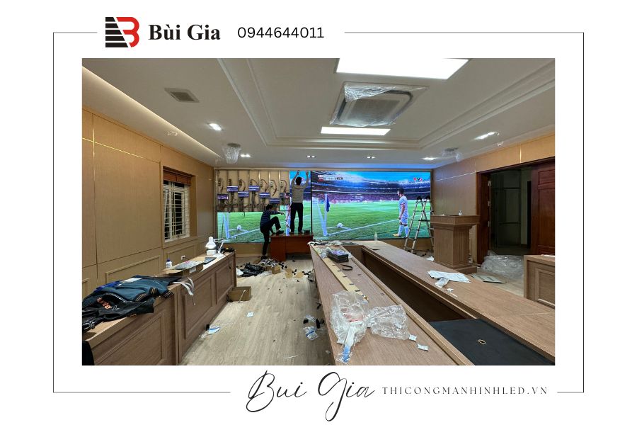 [Dự án đã triển khai] LED Bùi Gia thi công Công trình P1.86 kích thước 2,4m x 7,1m tại Cục Kỹ Thuật Tổng Cục Hậu Cần Bộ Công An