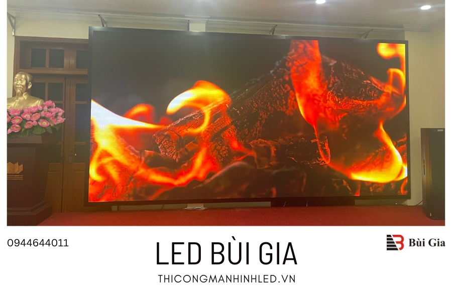 [Dự án đã triển khai] LED Bùi Gia thi công Công trình màn hình LED P2.5 kích thước 2,4m x 4,8m tại Cục Thi Hành Án Hải Phòng