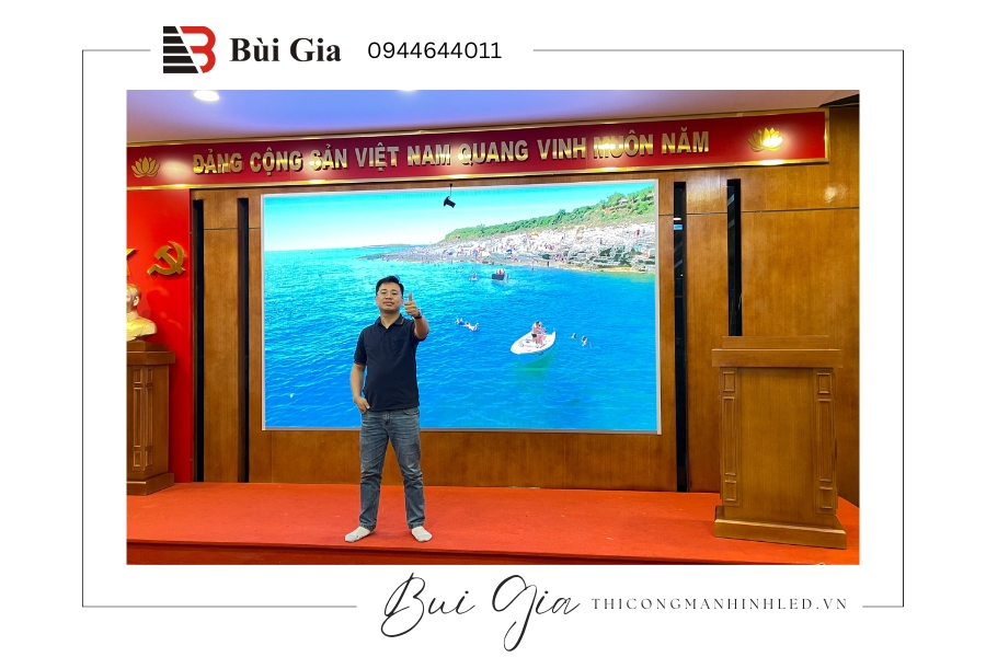 [Dự án đã triển khai] LED Bùi Gia thi công Công trình màn hình LED P2 kích thước 2,56m x 4,8m tại Công ty Truyền thông GTel số 103 Nguyễn Tuân, Hà Nội