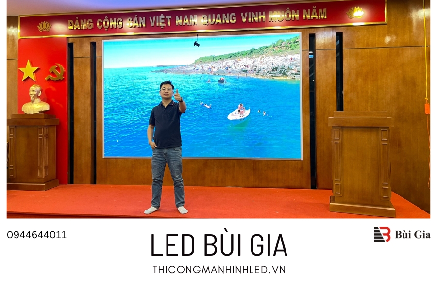 [Dự án đã triển khai] LED Bùi Gia thi công Công trình màn hình LED P2 kích thước 2,56m x 4,8m tại công ty truyền thông GTel số 103 Nguyễn Tuân, Hà Nội