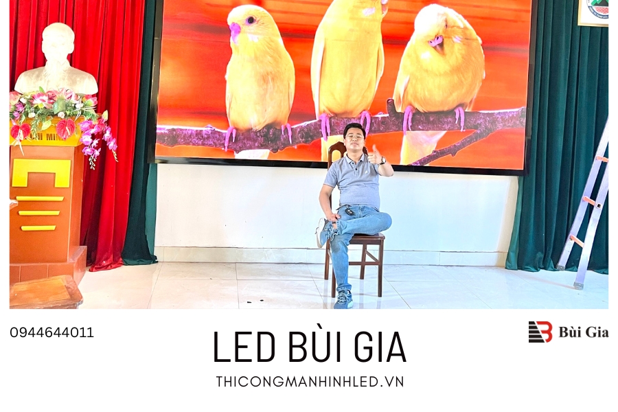 [Dự án đã triển khai] LED Bùi Gia thi công Công trình màn hình LED P2.5 kích thước 2,5m x 4.8m tại công ty than Núi Hồng Đại Từ Thái Nguyên