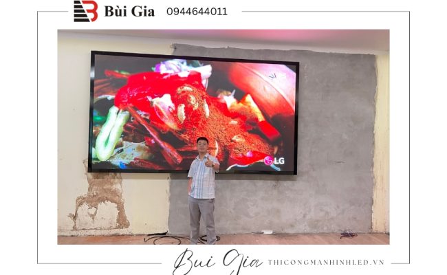[Dự án đã triển khai] LED Bùi Gia thi công Công trình màn hình LED P2 Kích thước 1,92m x 3,2m tại trường Cao Đẳng An Ninh Nhân Dân