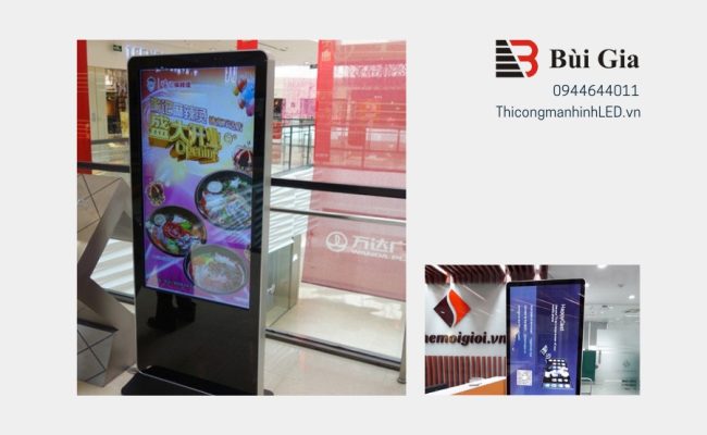 [Dự án đã triển khai] LED Bùi Gia thi công dự án sản phẩm màn LED chân đứng 49 inches