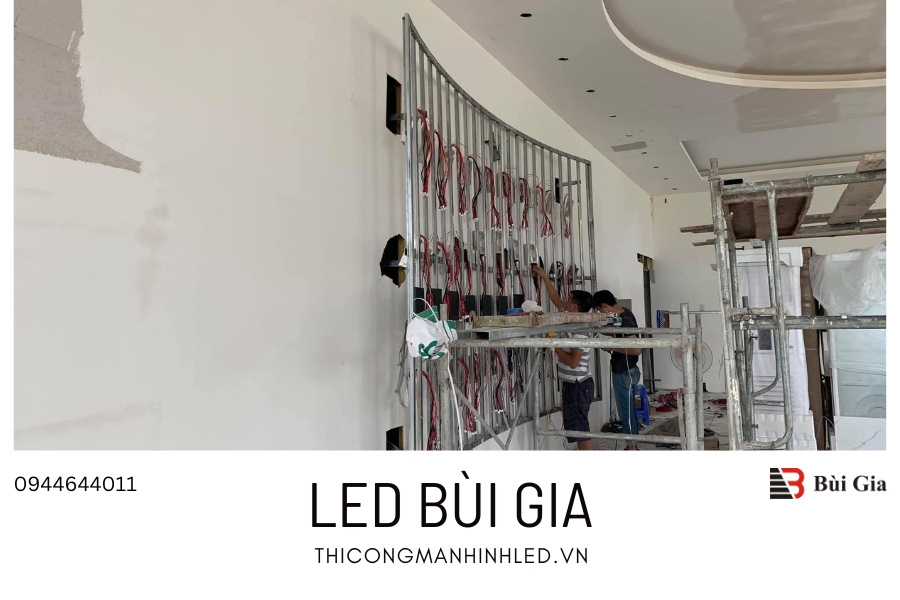 [Dự án đã triển khai] LED Bùi Gia thi công Công trình màn hình LED Cong 