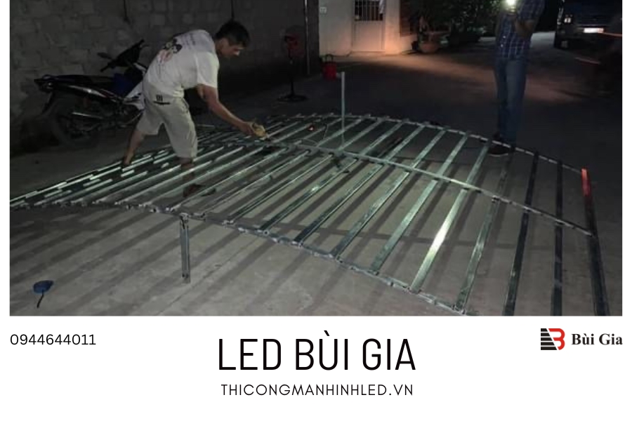 [Dự án đã triển khai] LED Bùi Gia thi công Công trình màn hình LED Cong