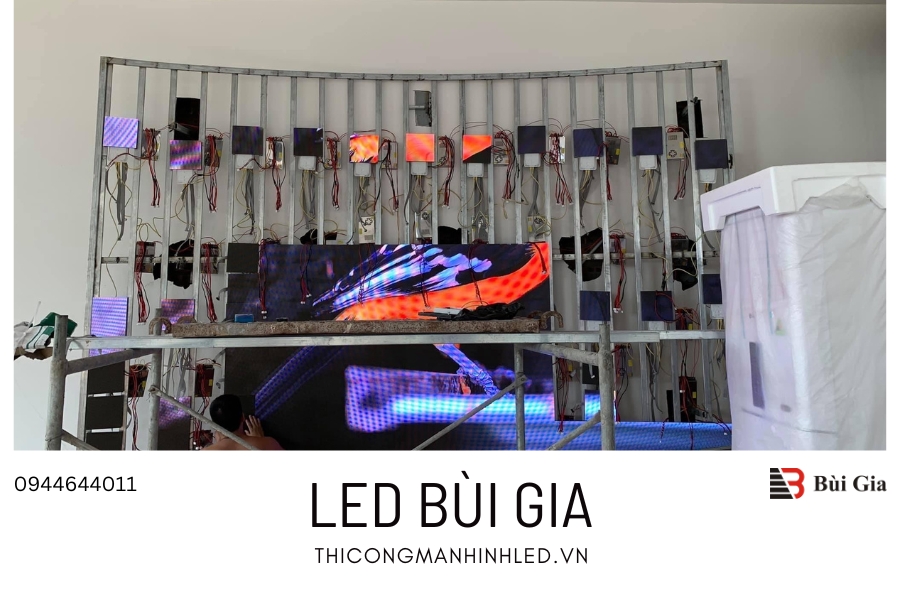 [Dự án đã triển khai] LED Bùi Gia thi công Công trình màn hình LED Cong