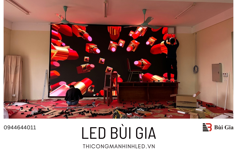 [Dự án đã triển khai] LED Bùi Gia thi công Công trình màn hình LED P3 kích thước 5m x 9m tại Thành Ủy Bắc Giang