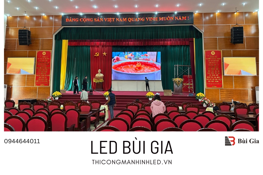 [Dự án đã triển khai] LED Bùi Gia thi công Công trình màn hình LED P3 Kích thước 3,5m x 5,95m tại Ủy ban huyện Quang Bình tỉnh Hà Giang