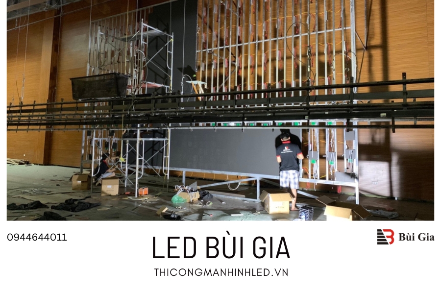 [Dự án đã triển khai] LED Bùi Gia thi công Công trình màn hình LED P3 kích thước 5m x 9m tại Thành Ủy Bắc Giang