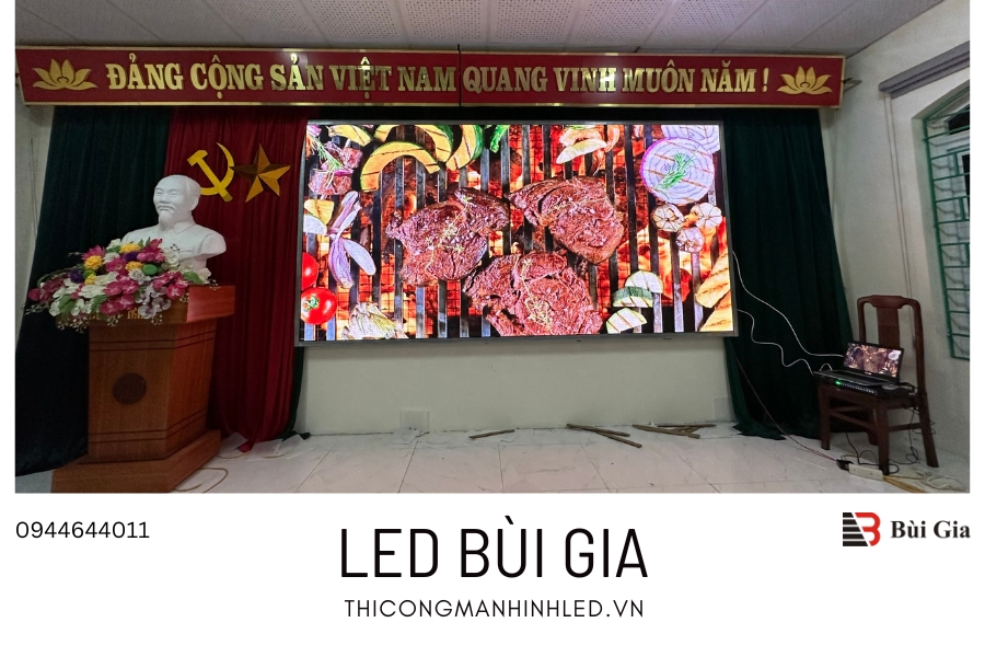 [Dự án đã triển khai] LED Bùi Gia thi công Công trình màn hình LED P3 Kích thước 1,92m x 3,2m tại Ủy Ban Huyện Trùng Khánh, tỉnh Cao Bằng