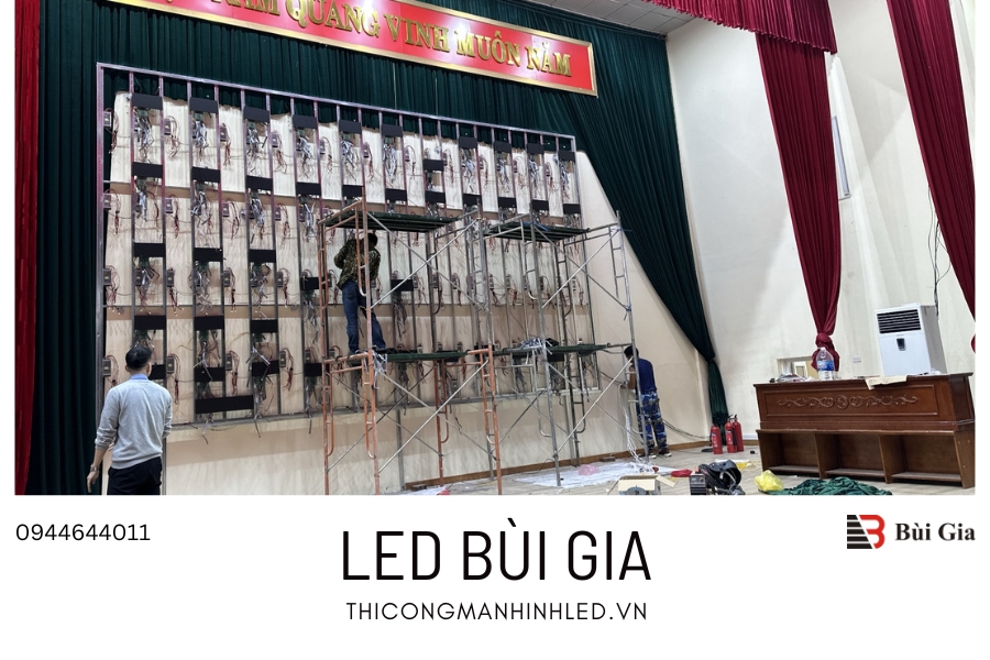 [Dự án đã triển khai] LED Bùi Gia thi công Công trình màn hình LED P2.5 kích thước 4m x 7m tại Ủy Ban Tỉnh Vĩnh Yên