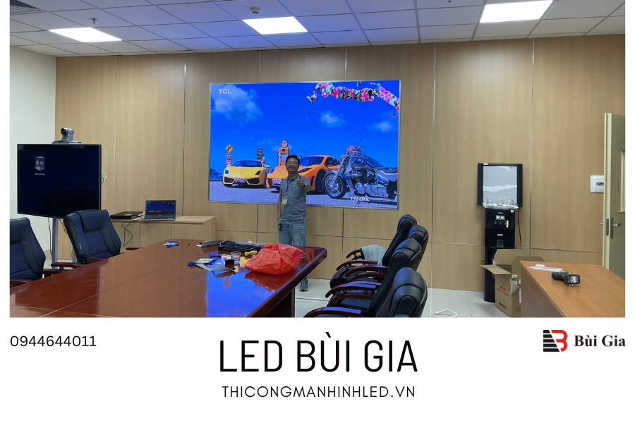 [Dự án đã triển khai] LED Bùi Gia thi công Công trình màn hình LED P1.53 kích thước 1,4m x 2,88m tại Phòng họp Bệnh Viện 103, Hà Nội