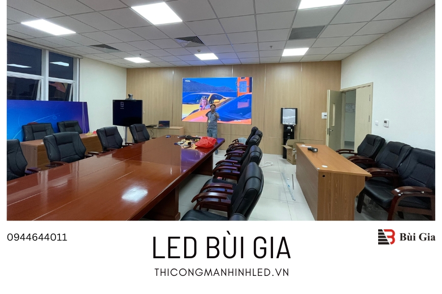 [Dự án đã triển khai] LED Bùi Gia thi công Công trình màn hình LED P1.53 kích thước 1,4m x 2,88m tại Phòng họp Bệnh Viện 103, Hà Nội