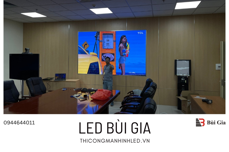 [Dự án đã triển khai] LED Bùi Gia thi công Công trình màn hình LED P1.53 kích thước 1,4m x 2,88m tại Phòng họp Bệnh Viện 103, Hà Nội