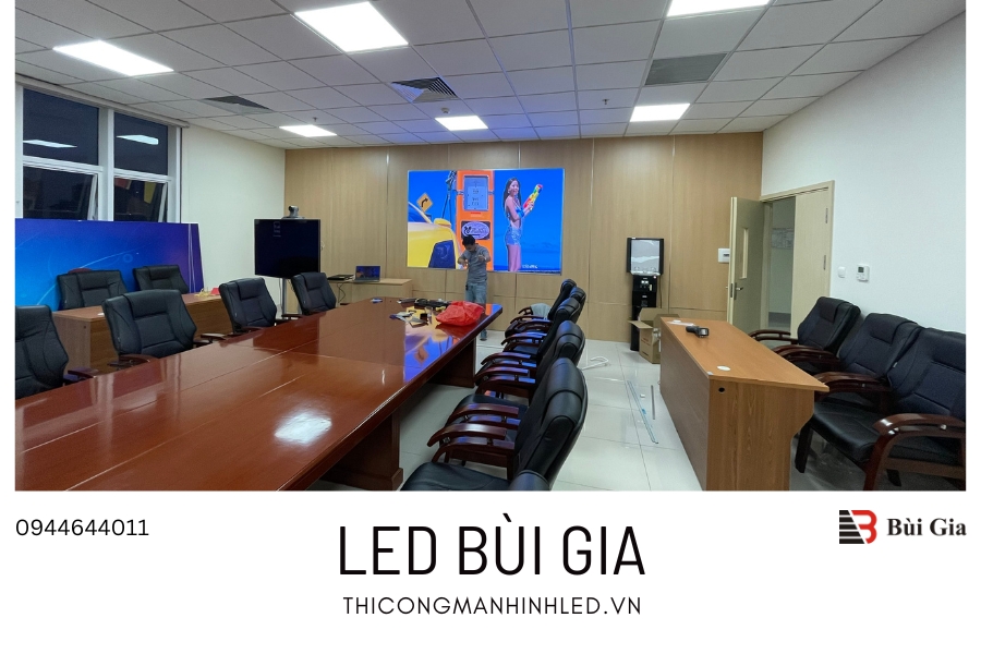 [Dự án đã triển khai] LED Bùi Gia thi công Công trình màn hình LED P1.53 kích thước 1,4m x 2,88m tại Phòng họp Bệnh Viện 103, Hà Nội