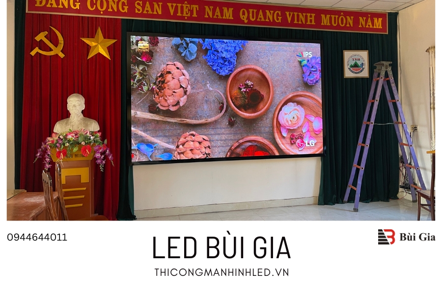 [Dự án đã triển khai] LED Bùi Gia thi công Công trình màn hình LED P2.5 kích thước 4m x 7m tại Uỷ Ban xã Đồng Cương huyện Yên Lạc tỉnh Vĩnh Phúc