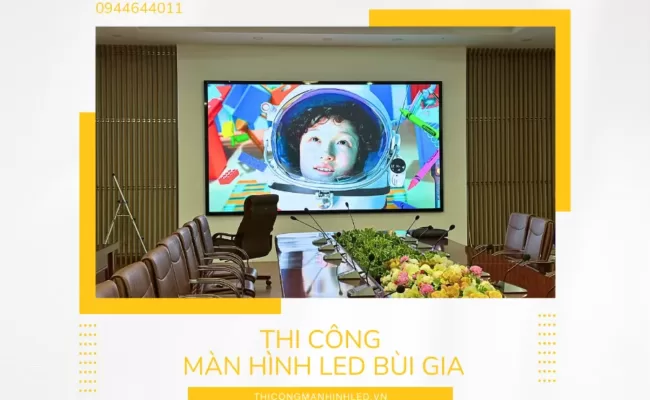 [Dự án đã triển khai] LED Bùi Gia thi công Dự án màn hình LED P2 tại phòng truyền thống Công ty điện lực Hải Phòng