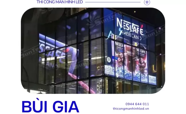 Màn hình LED lưới và trong suốt có điểm gì khác nhau?