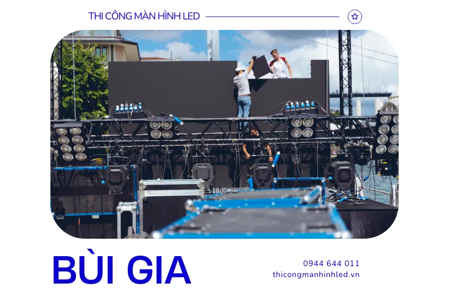 Chọn màn hình LED sân khấu với kích thước là bao nhiêu?