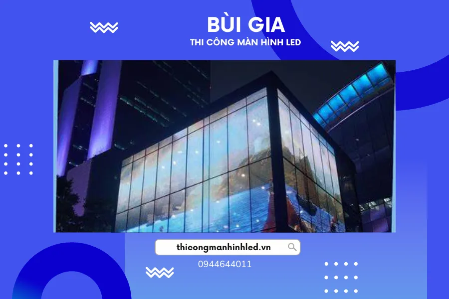 Ứng dụng thực tế của màn hình LED trong suốt