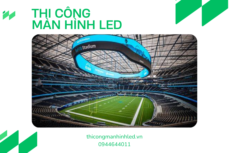 Màn hình LED Samsung Infinity Screen tại SoFi Stadium, Los Angeles, USA