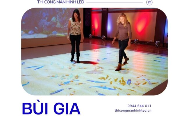 Ứng dụng màn hình LED sàn tương tác