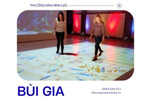 Ứng dụng màn hình LED sàn tương tác
