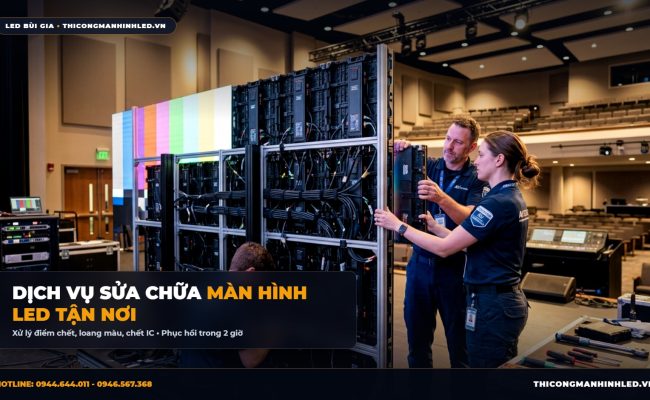 Dịch Vụ Sửa Chữa Màn Hình LED Chuyên Nghiệp: Thay Bóng LED, IC & Card Điều Khiển chính hãng LED Bùi Gia