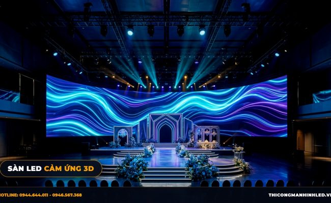 Sàn Màn Hình LED Cảm Ứng Tương Tác: Chịu Tải 2 Tấn/m² Cho Sự Kiện & Triển Lãm chính hãng LED Bùi Gia
