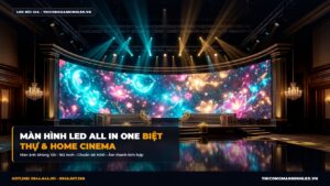 Màn Hình LED All In One Biệt Thự & Home Cinema: Trải Nghiệm Màn Ảnh 135 Inch 4K chính hãng LED Bùi Gia