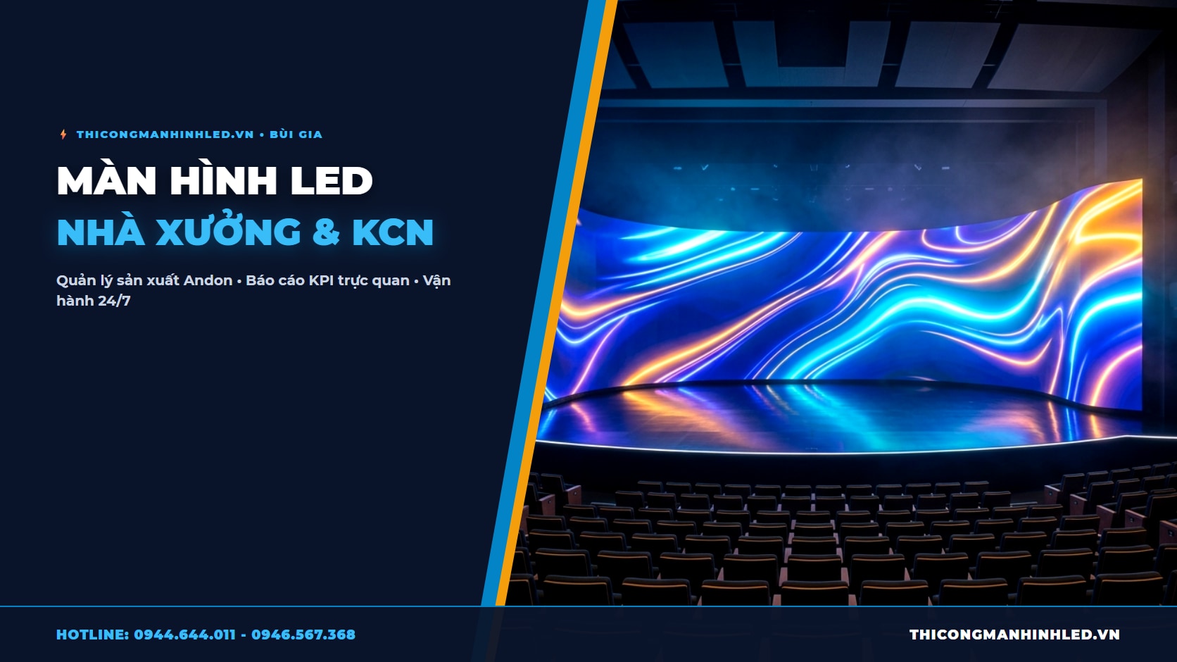 Màn Hình LED Nhà Xưởng & Khu Công Nghiệp: Quản Lý Sản Xuất & An Toàn Lao Động chính hãng LED Bùi Gia