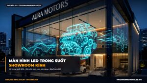 Màn Hình LED Trong Suốt (Transparent LED) Cho Showroom Kính & Tòa Nhà Hiện Đại chính hãng LED Bùi Gia