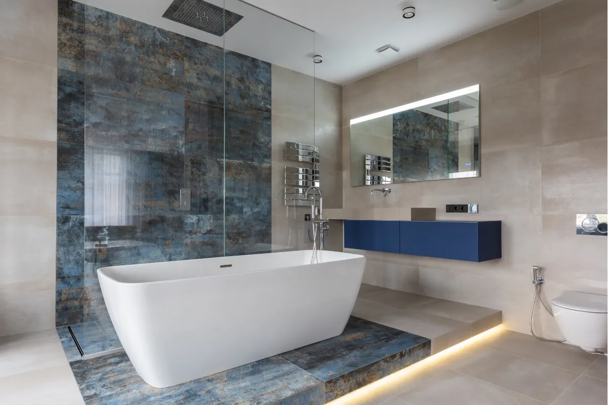Thêm một bồn tắm vào thiết kế không gian gia đình của bạn sẽ tạo sự sang trọng và tiện nghi
