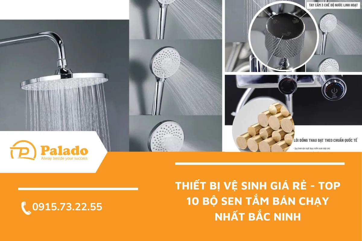 Thiết bị vệ sinh giá rẻ Top 10 bộ sen tắm bán chạy nhất Bắc Ninh
