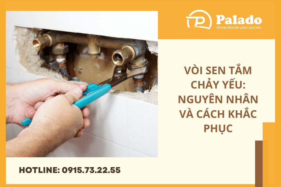 Vòi sen tắm chảy yếu nguyên nhân và cách khắc phục (5)