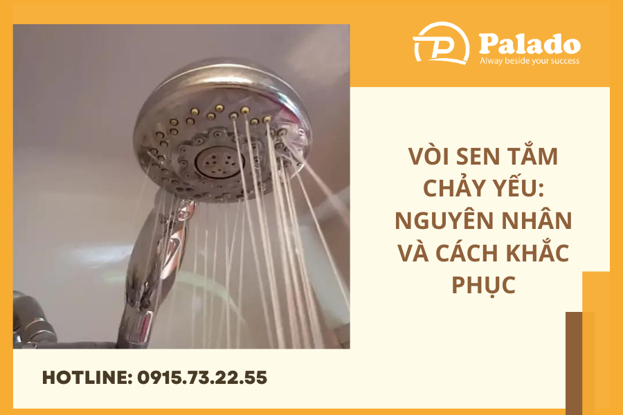 Vòi sen tắm chảy yếu nguyên nhân và cách khắc phục (6)