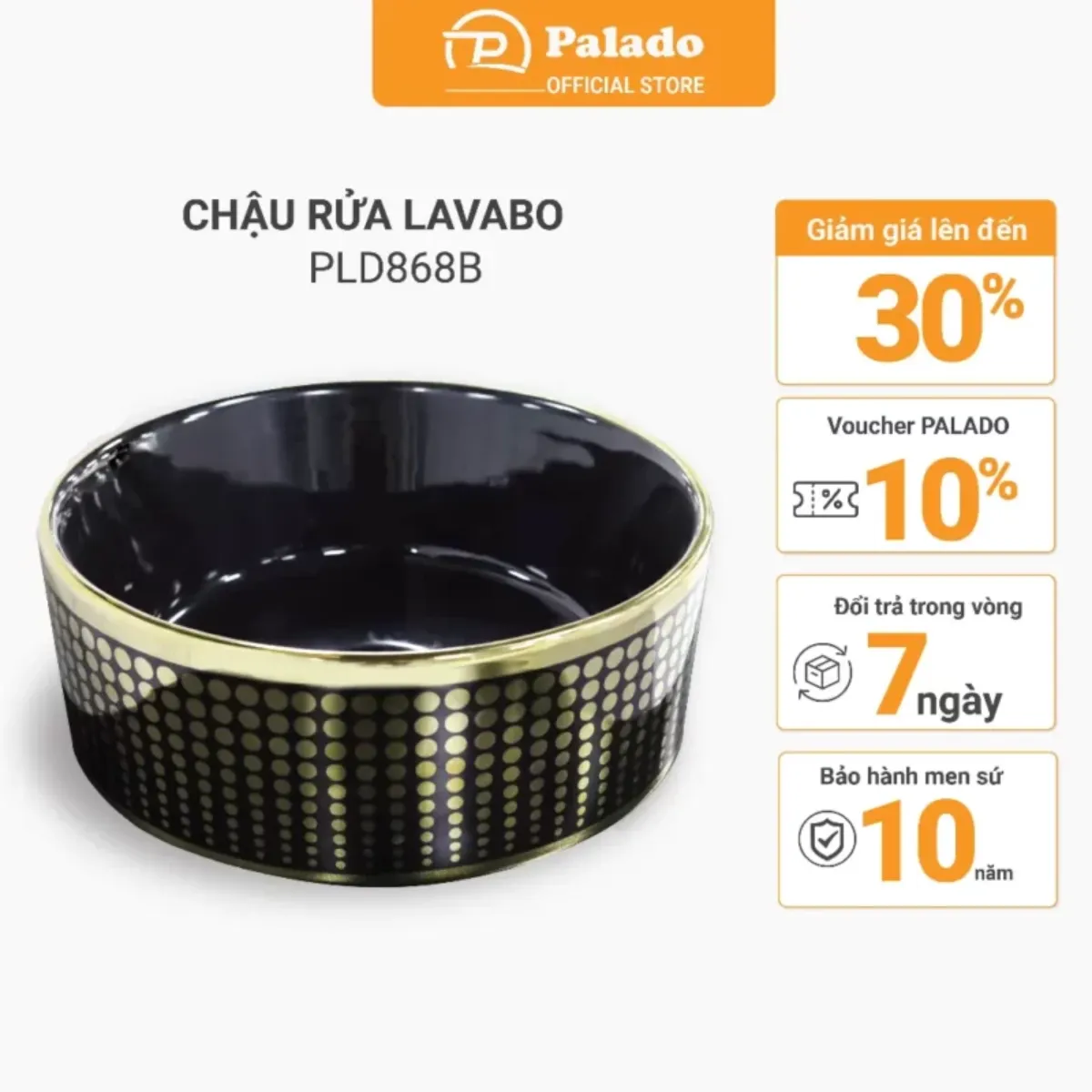 Đặc điểm của bộ chậu rửa Lavabo dương bàn Palado PLD868B
