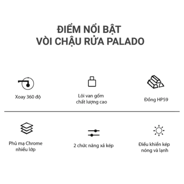 Vòi chậu rửa mặt PALADO PLD201C (6)
