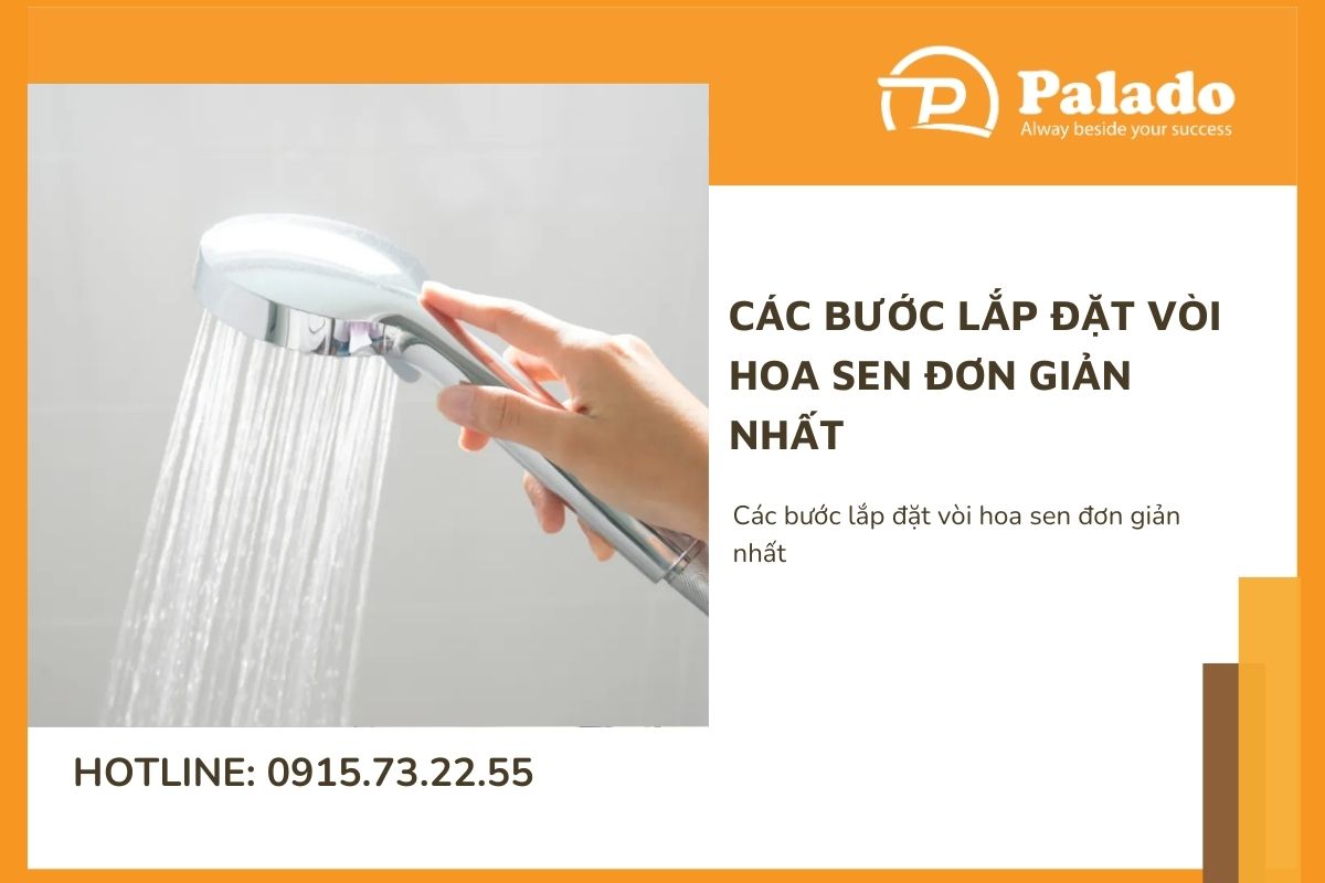 Các bước lắp đặt vòi hoa sen đơn giản nhất