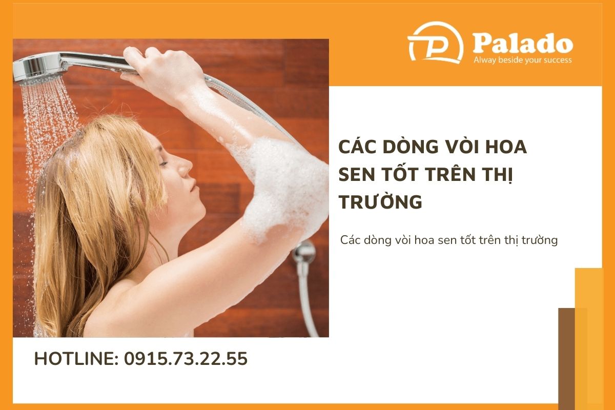 Các dòng vòi hoa sen tốt trên thị trường