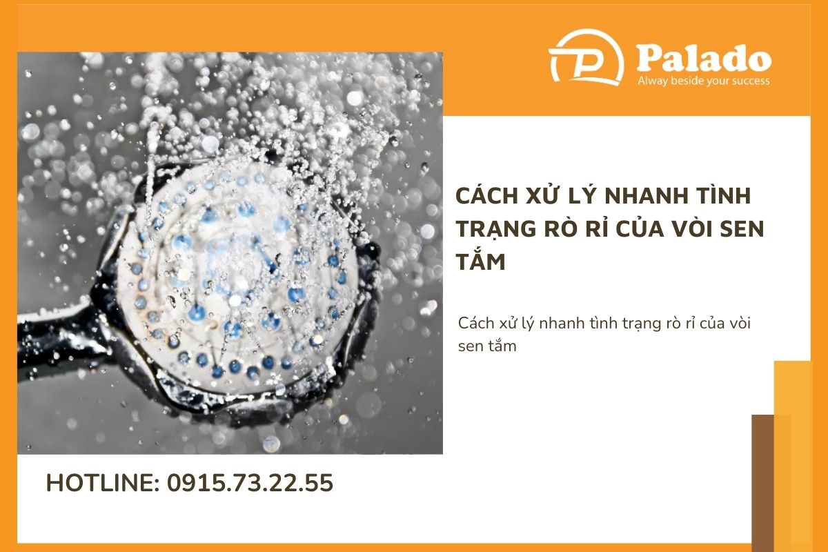 Cách xử lý nhanh tình trạng rò rỉ của vòi sen tắm