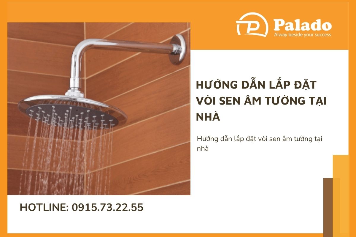 Hướng dẫn lắp đặt vòi sen âm tường tại nhà