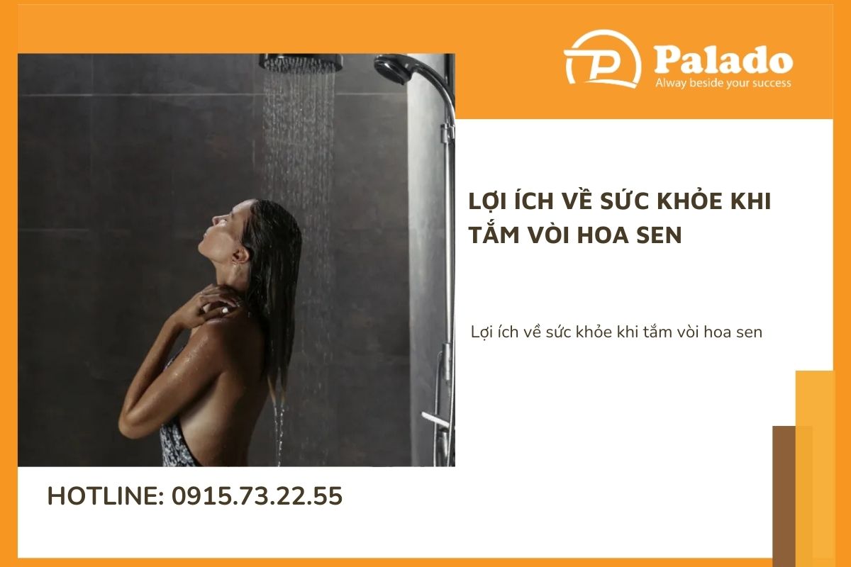 Lợi ích về sức khỏe khi tắm vòi hoa sen