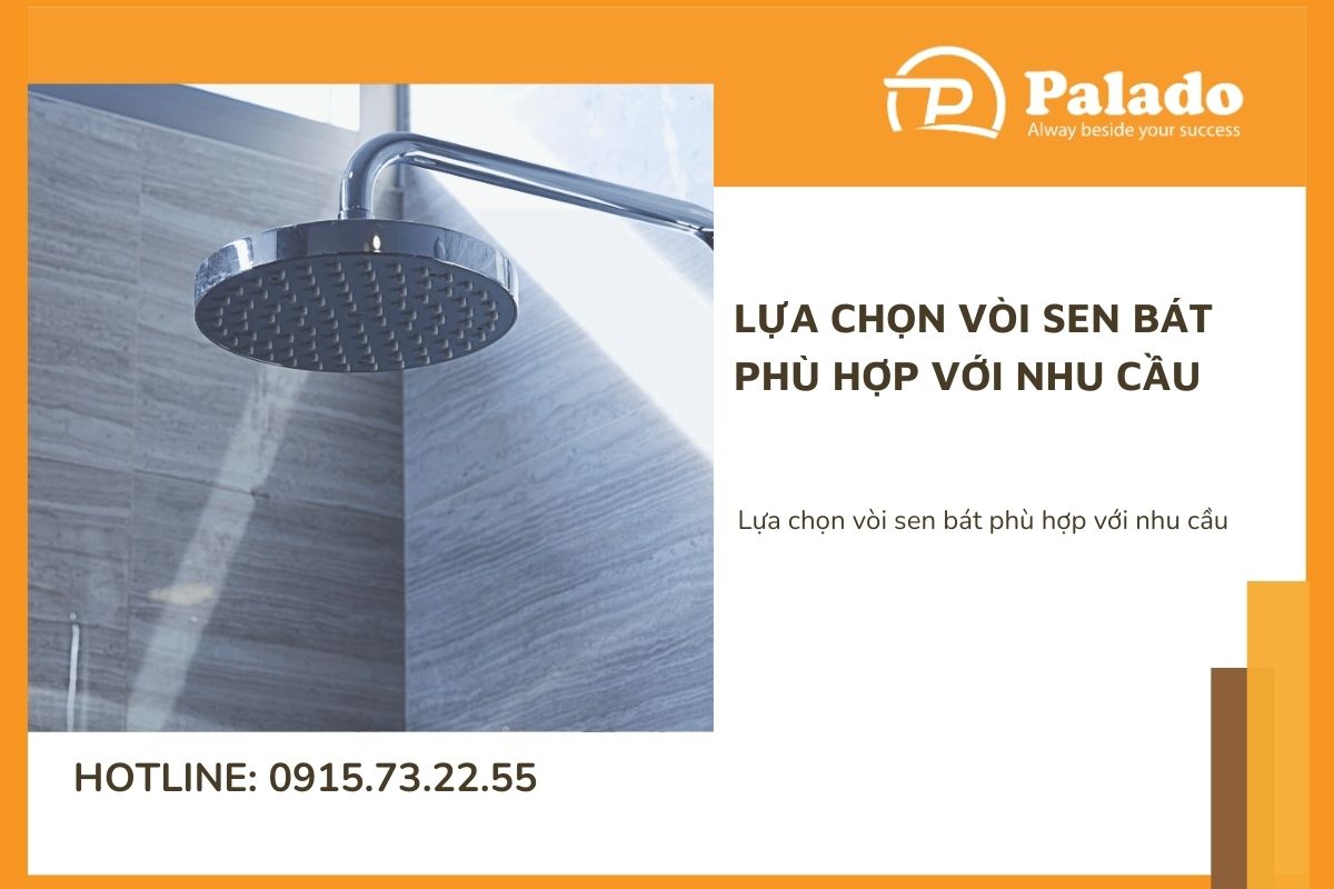 Lựa chọn vòi sen bát phù hợp với nhu cầu