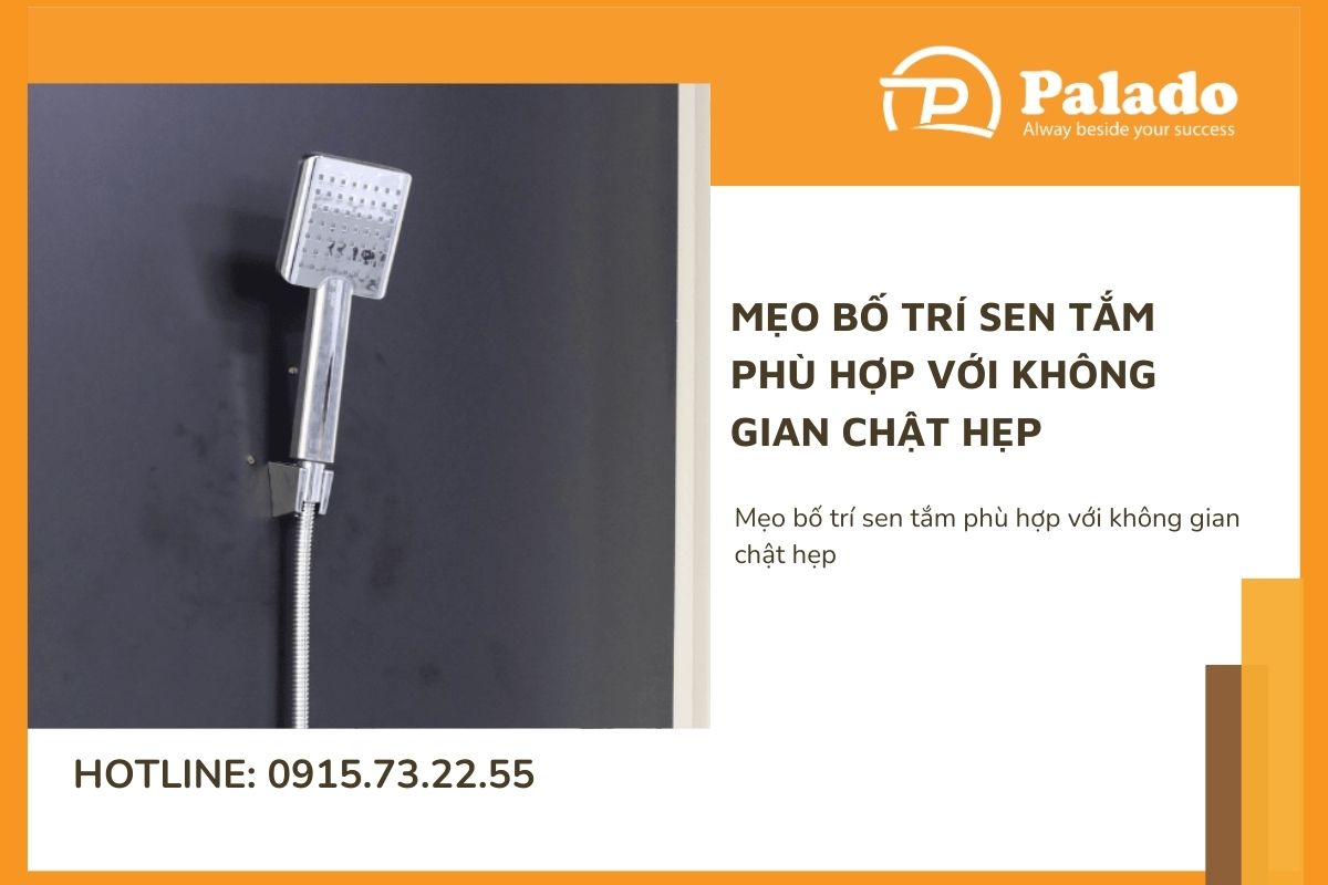 Mẹo bố trí sen tắm phù hợp với không gian chật hẹp