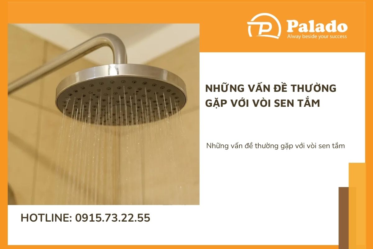 Những vấn đề thường gặp với vòi sen tắm