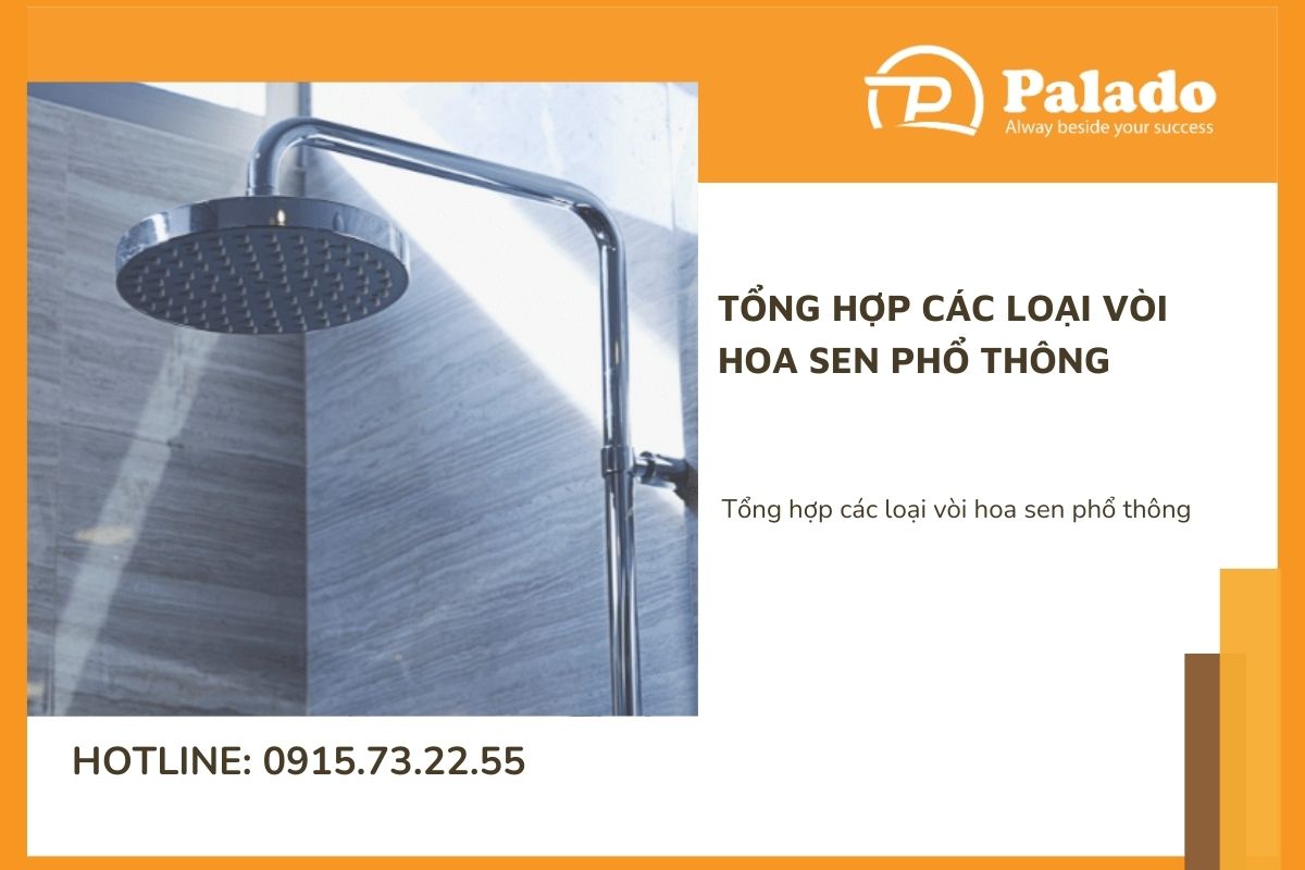 Tổng hợp các loại vòi hoa sen phổ thông