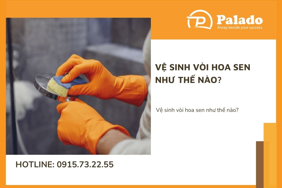 Vệ sinh vòi hoa sen như thế nào