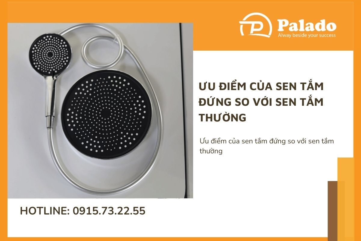 u điểm của sen tắm đứng so với sen tắm thường