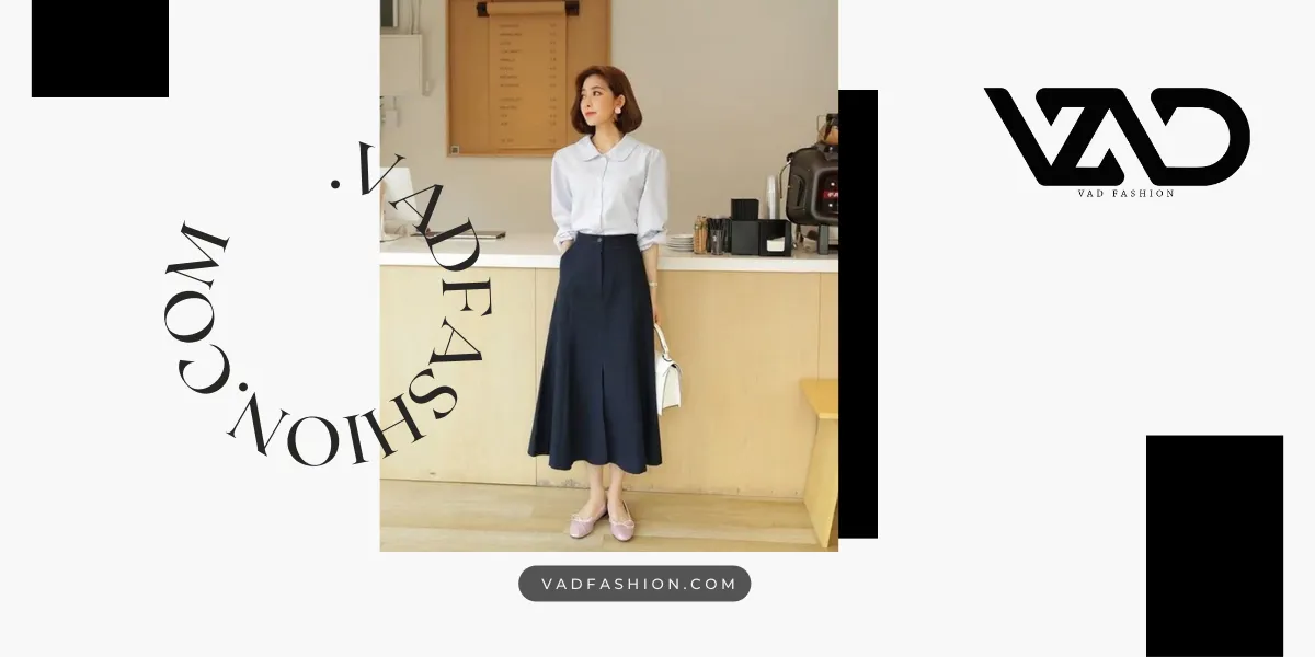 Thứ Tư - Nét trẻ trung với áo sơ mi họa tiết và chân váy bút chì